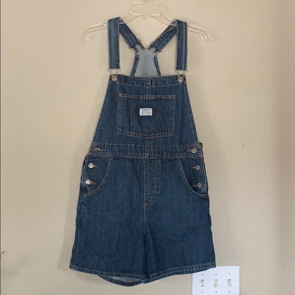 Levi’s small Short Denim Overalls